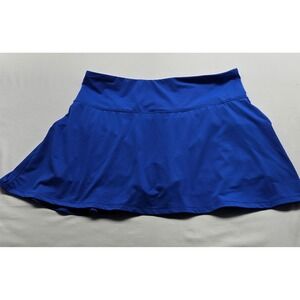 X by Gottex Womens Royal Blue Active Skort Tennis Golf Skirt Pocket Size L